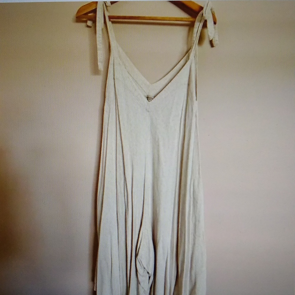 NWOT Wanama 42 Oatmeal-Cream Jumpsuit - Picture 1 of 15